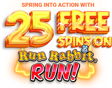 Loot 25 Free Spins on Run Rabbit, Run